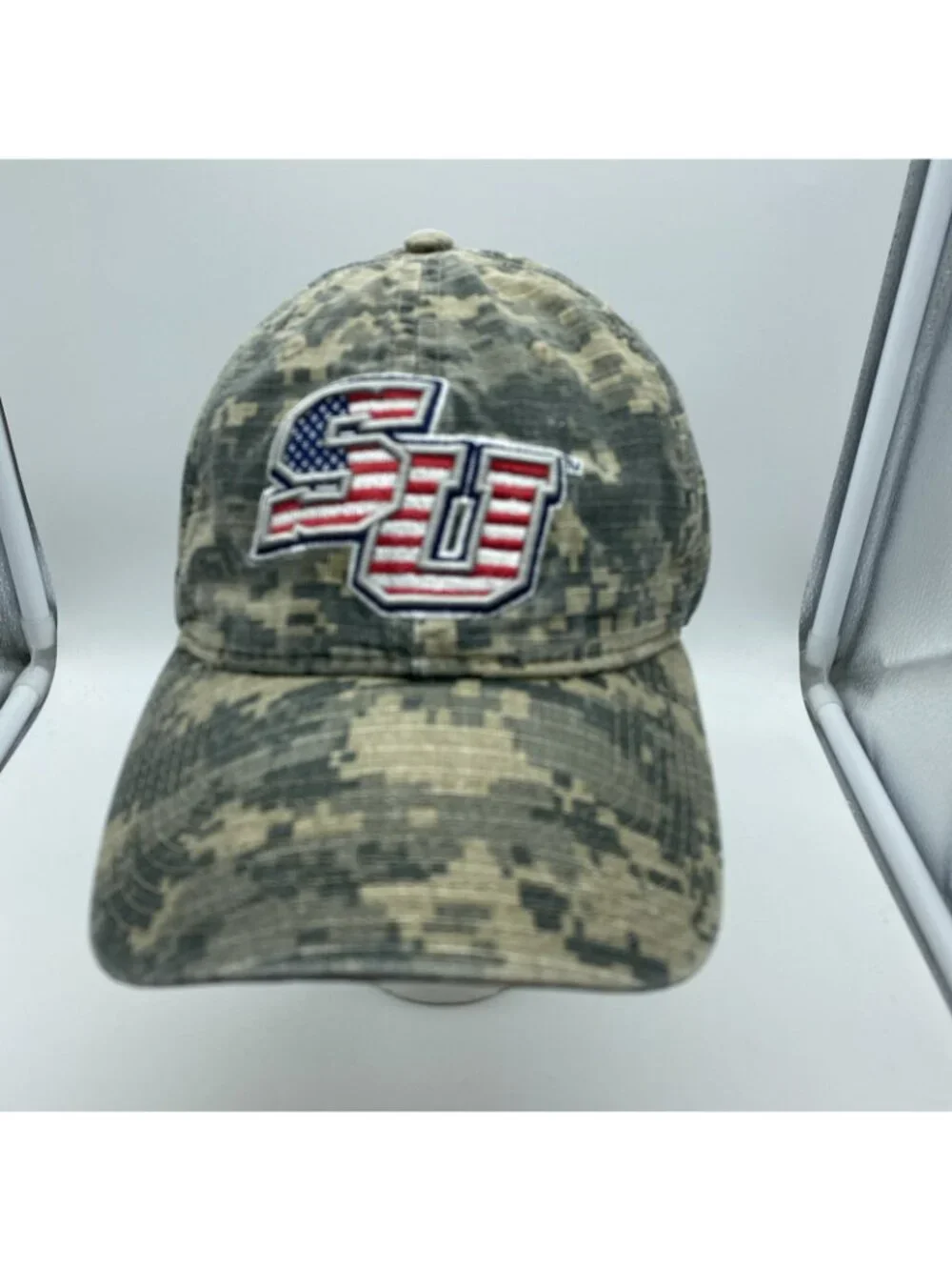 Shenandoah University Camo Strap-back Hat NCAA Men's Adjustable Cap